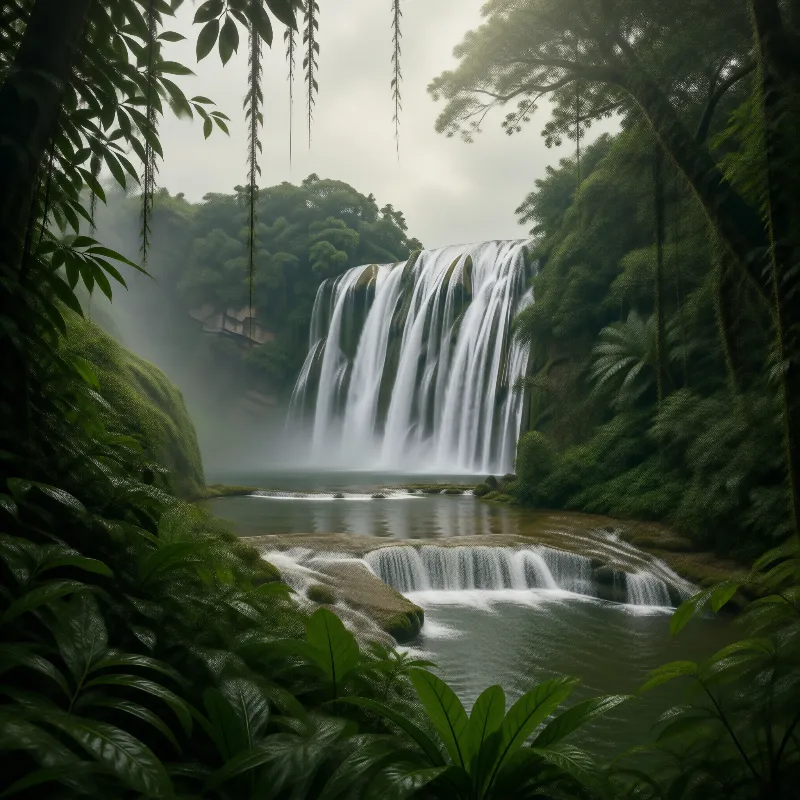 Misty Rainforest Falls