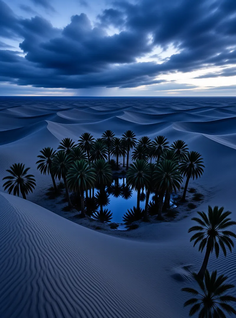 Desert Oasis Landscape