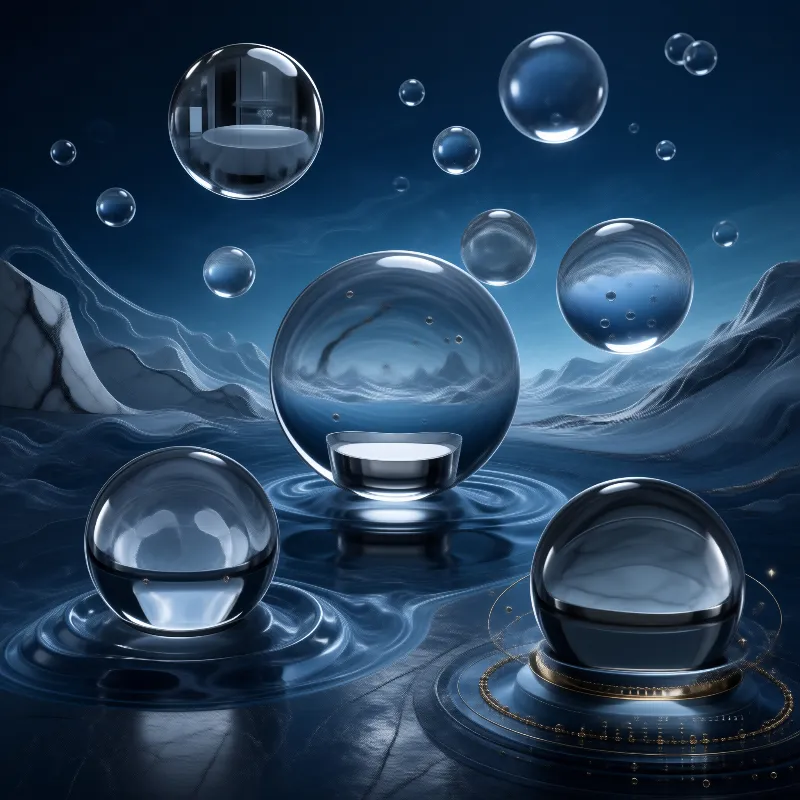 Floating Glass Spheres