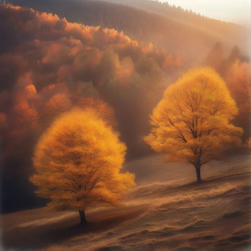 Golden Autumn Trees