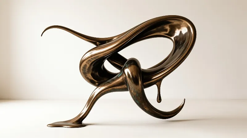Abstract Bronze Sculpture