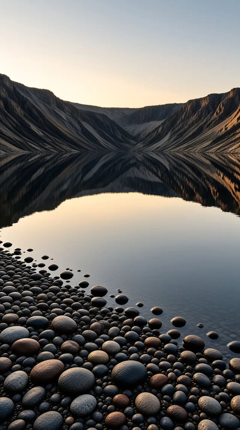 Tranquil Lake and Mountains