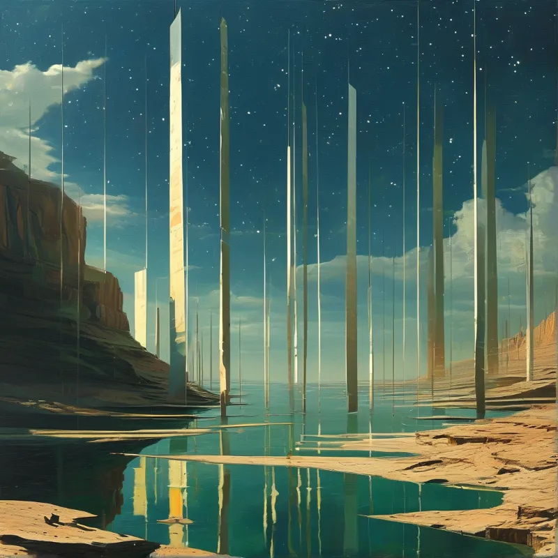 Mysterious Vertical Pillars