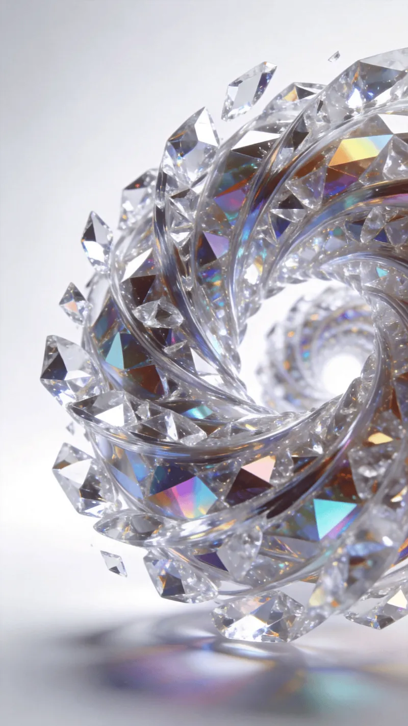 Spiral Surreal Crystal Study
