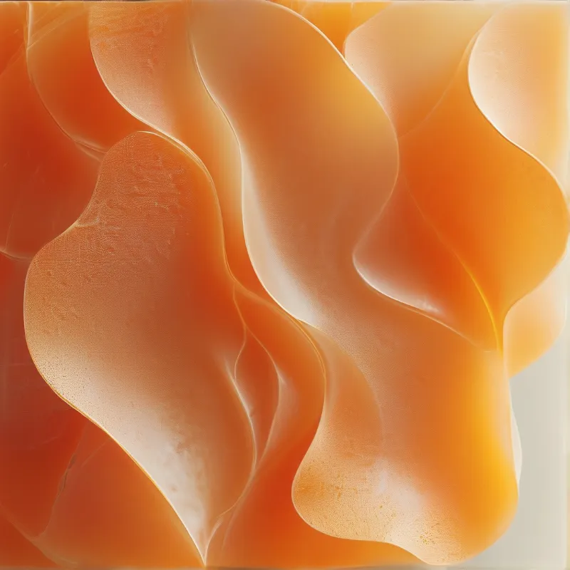Orange Abstract Flow