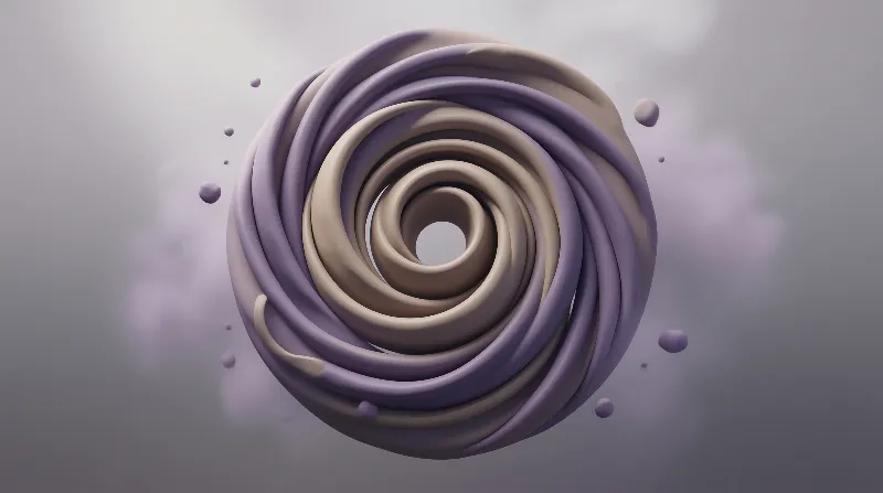 Abstract Purple Spiral