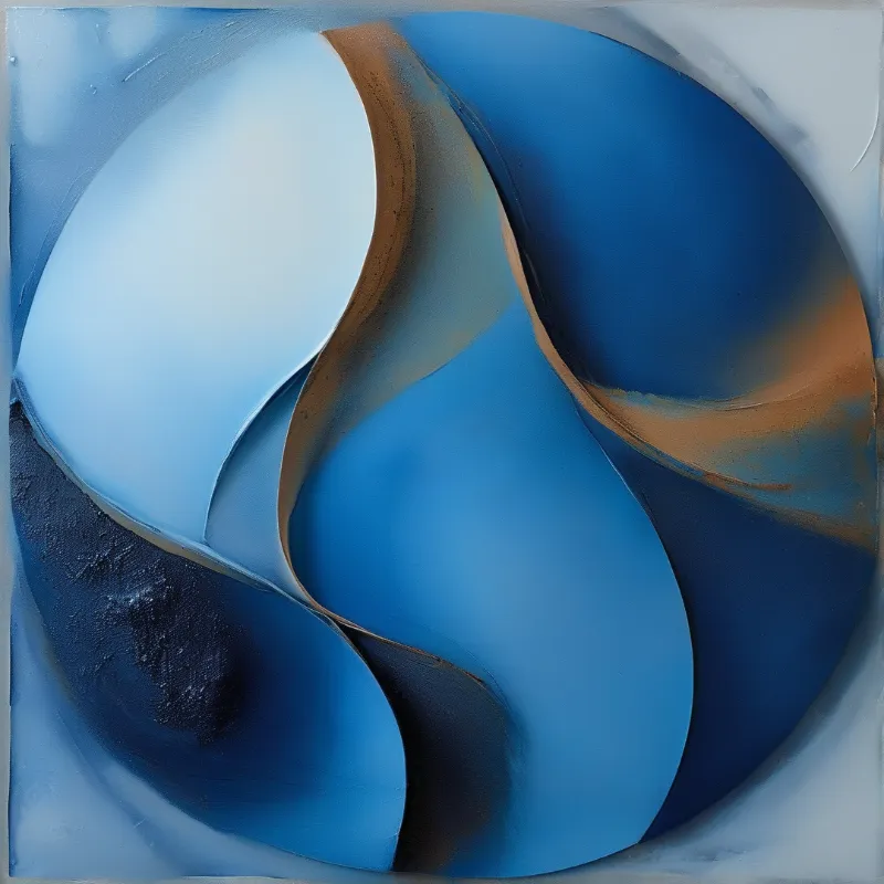 Abstract Blue Waves