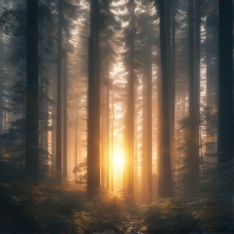 Sunlight in the Forest