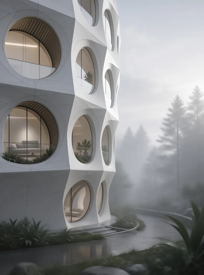 Futuristic Circular Windows