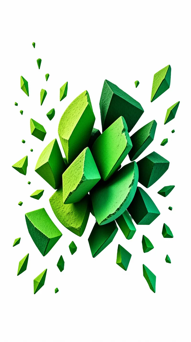 Exploding Green Cubes
