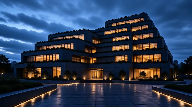 Illuminated Modern Architecture