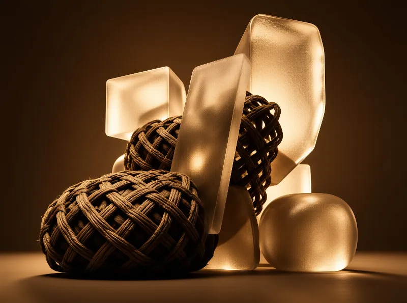 Minimalist Golden Still Life