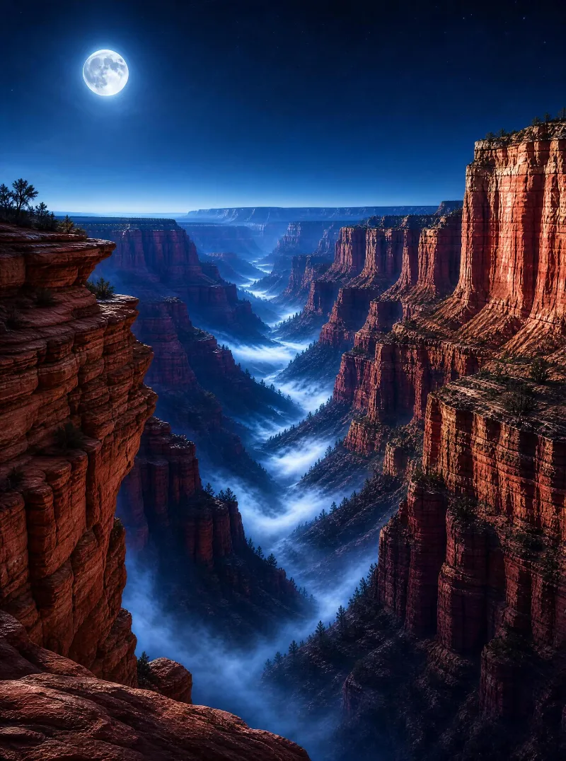 Grand Canyon Night View