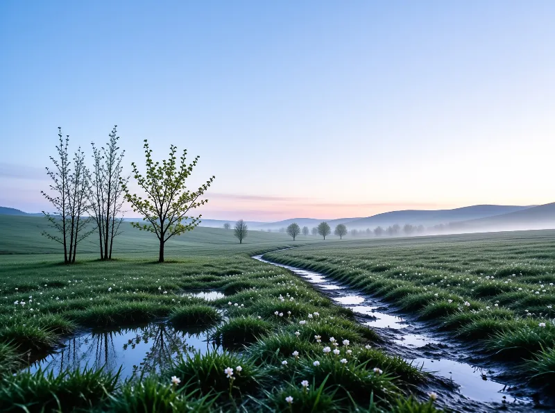 Serene Morning Landscape