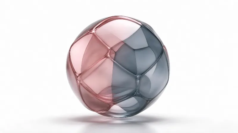 Translucent Colorful Geometric Sphere
