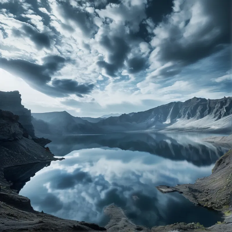 Dramatic Lake Reflection