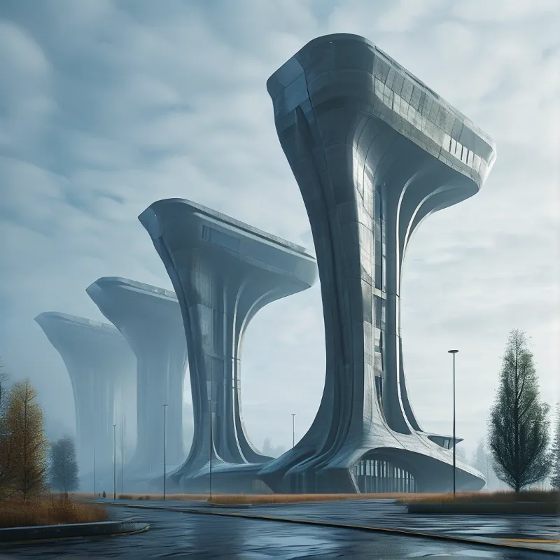 Futuristic Organic Towers