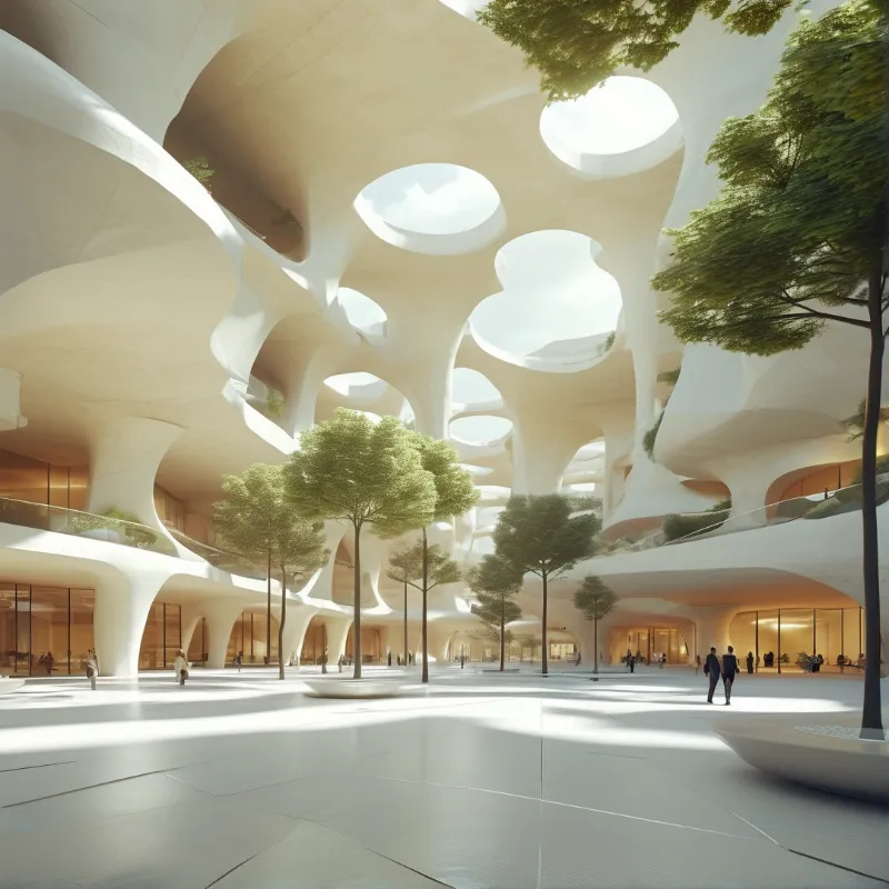 Futuristic Organic Building