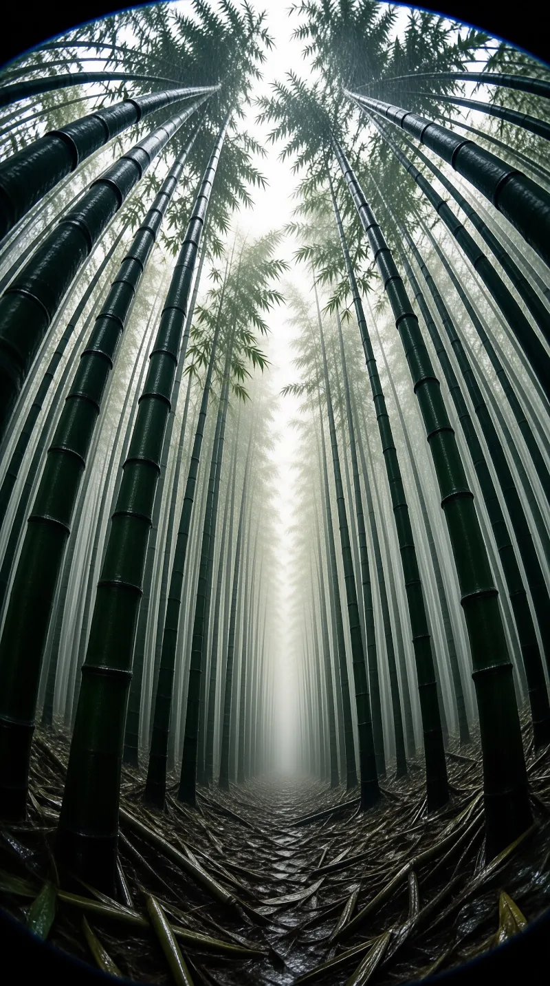 Misty Bamboo Forest
