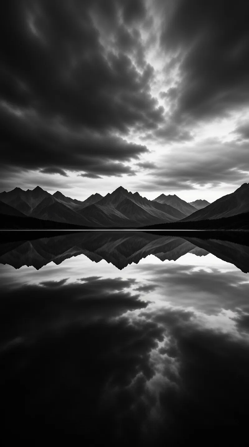 Dramatic Mountain Reflection