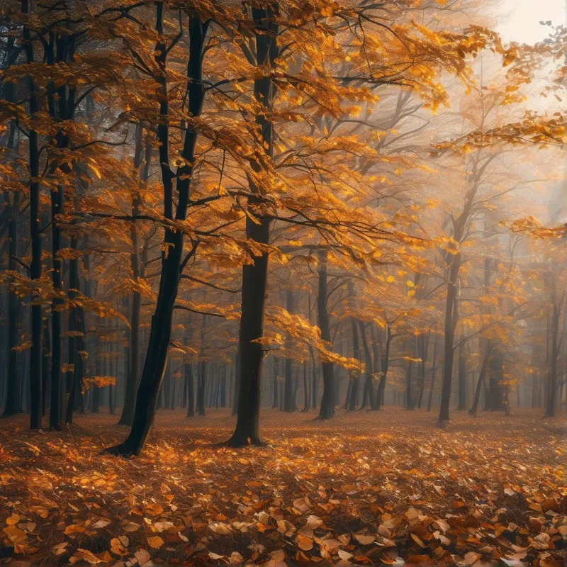 Golden Autumn Forest
