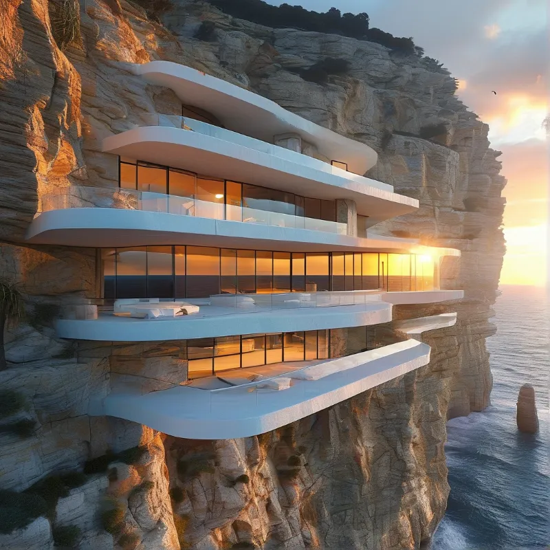 Modern Cliffside Villa
