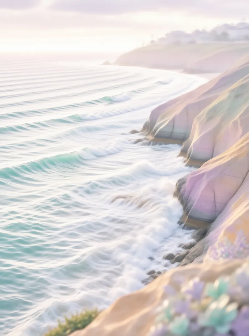 Dreamy Pastel Seascape