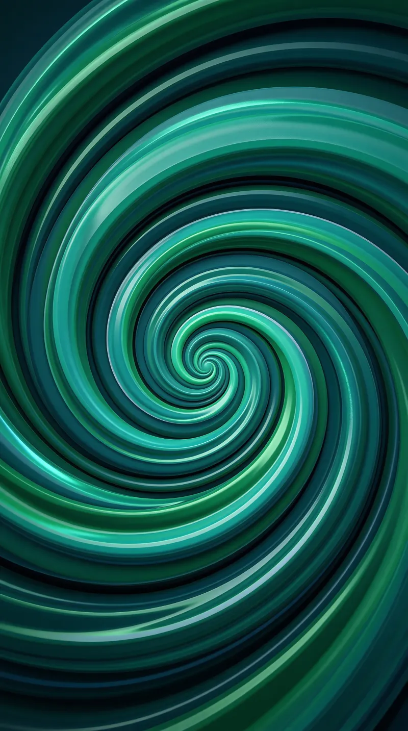 Green Spiral Pattern