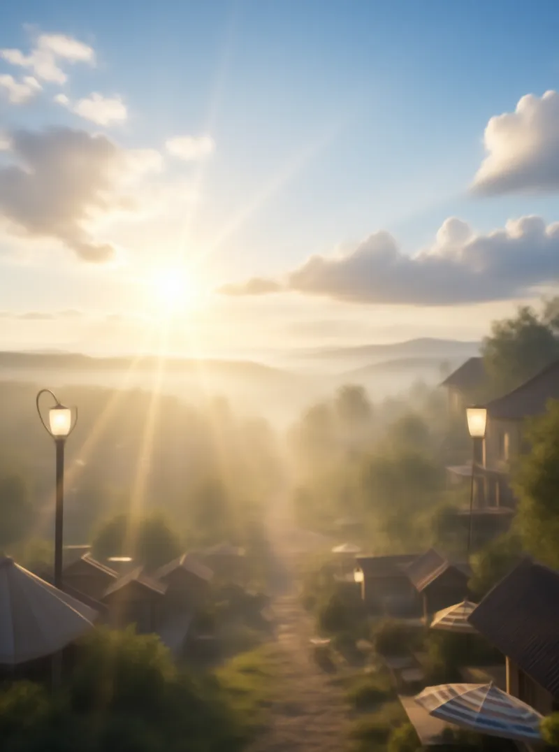 Sunrise Hamlet Landscape