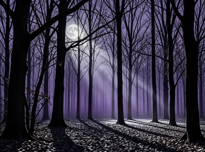 Moonlit Forest Night