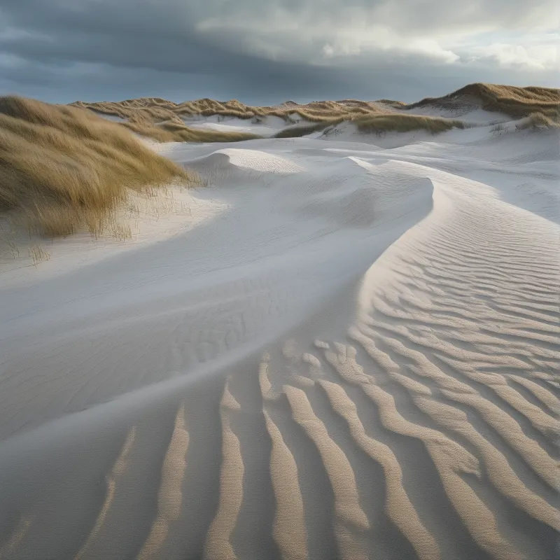 Sweeping Coastal Sand Dunes
