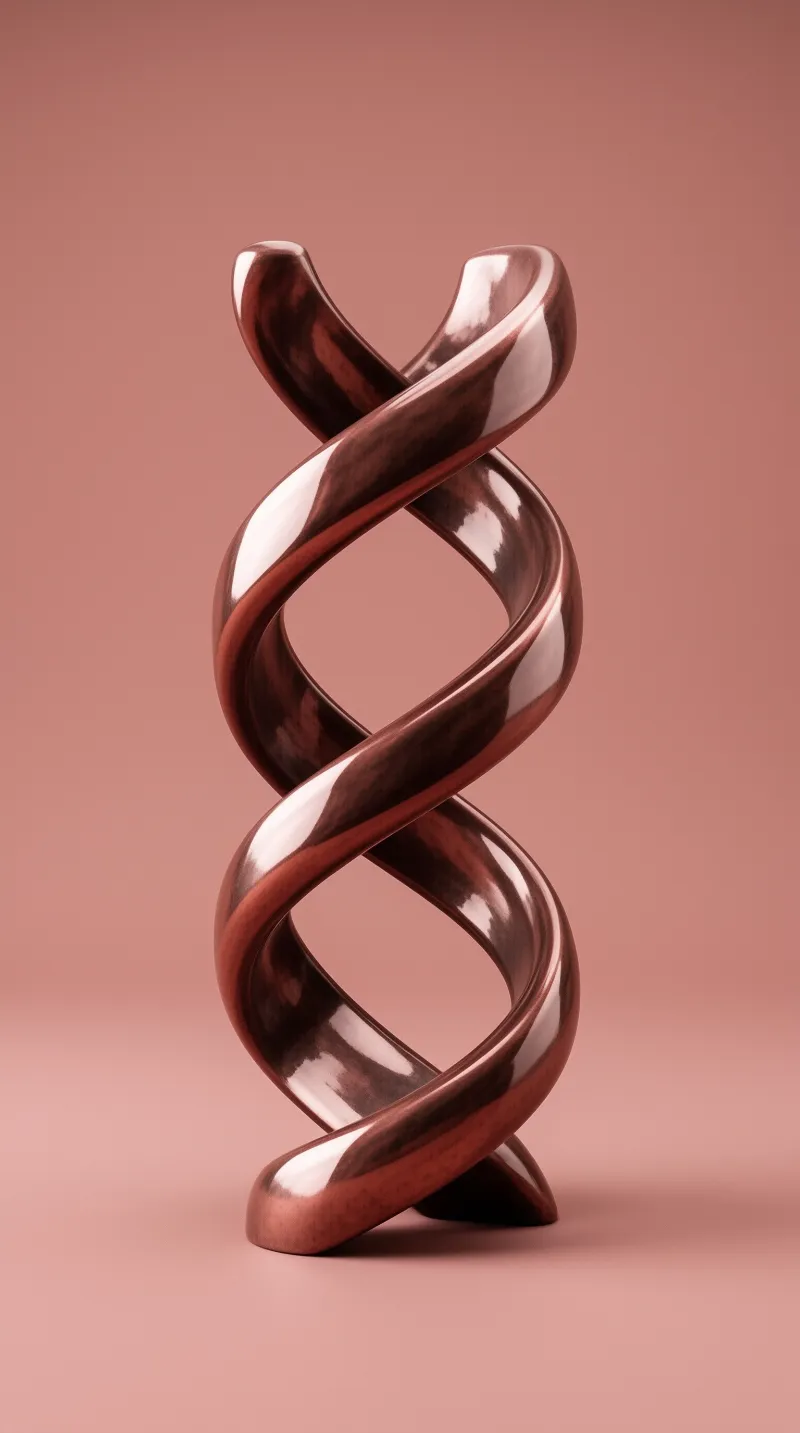 Metallic Spiral Sculpture
