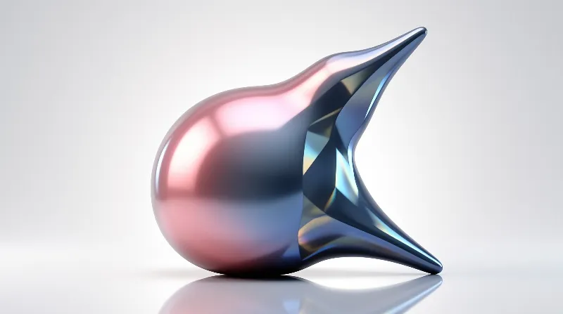 Abstract Iridescent Sculpture