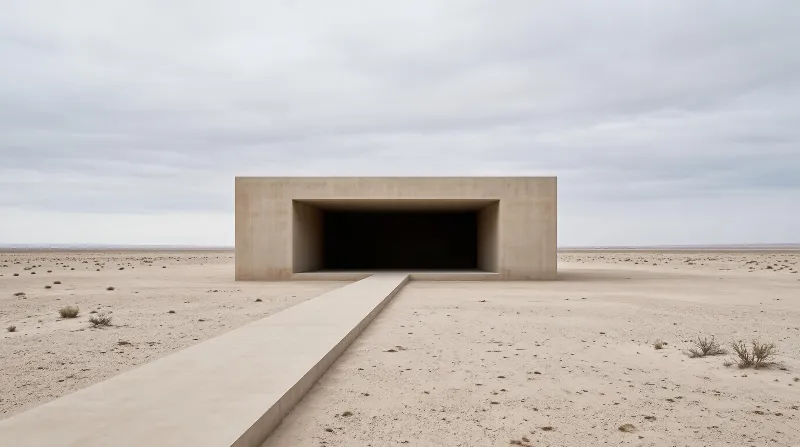 Minimalist Desert Structure