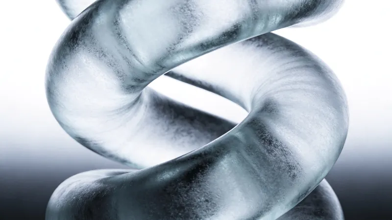Frosted Glass Twisted Torus
