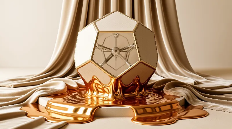 Melting Golden Polyhedron