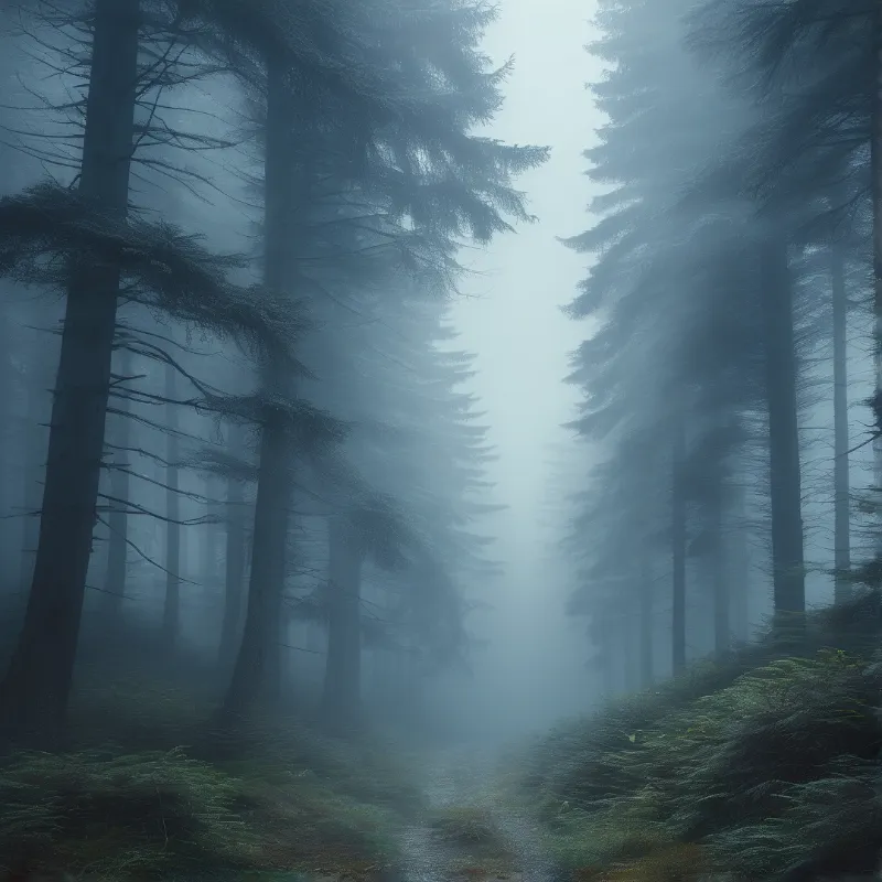 Misty Forest Path