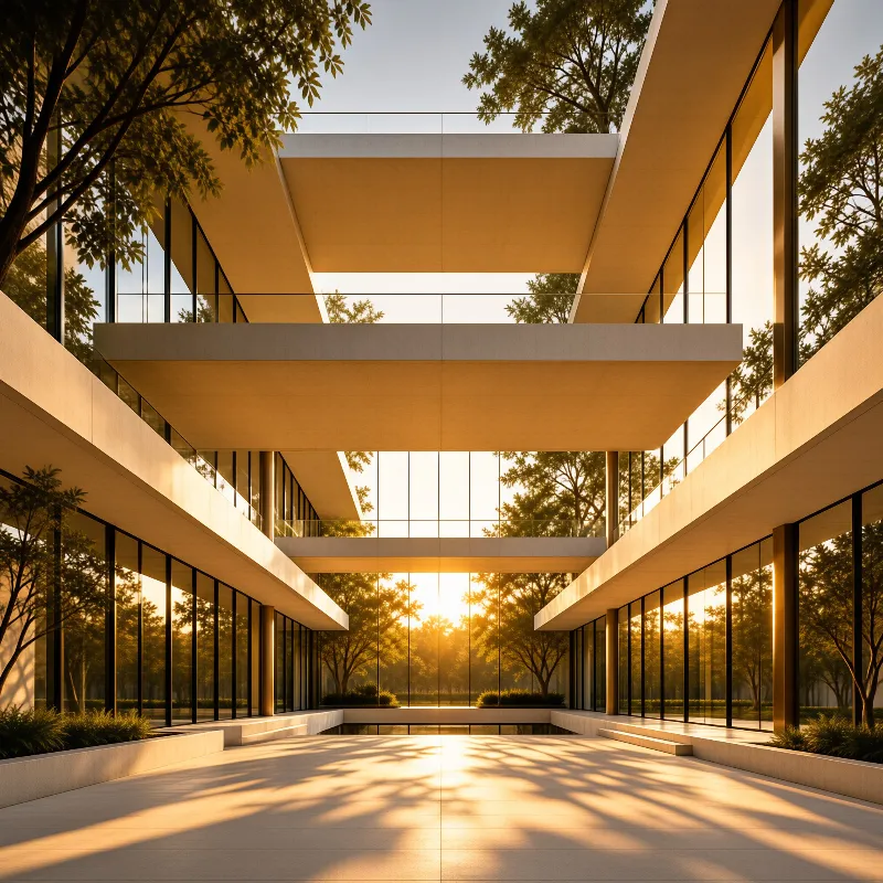 Sunlit Modern Architecture