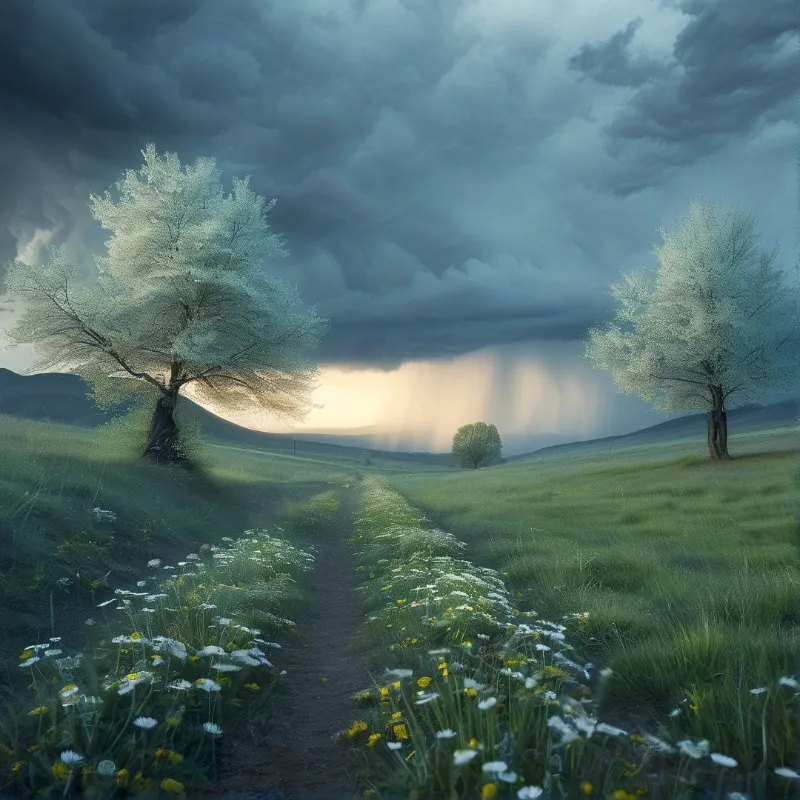Path of Blossoms and Light
