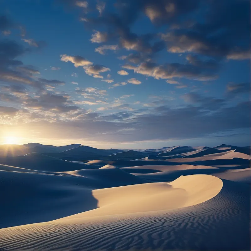 Desert Dunes at Sunset
