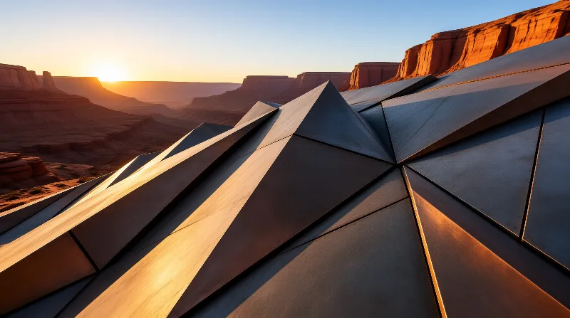 Metallic Structure in Desert