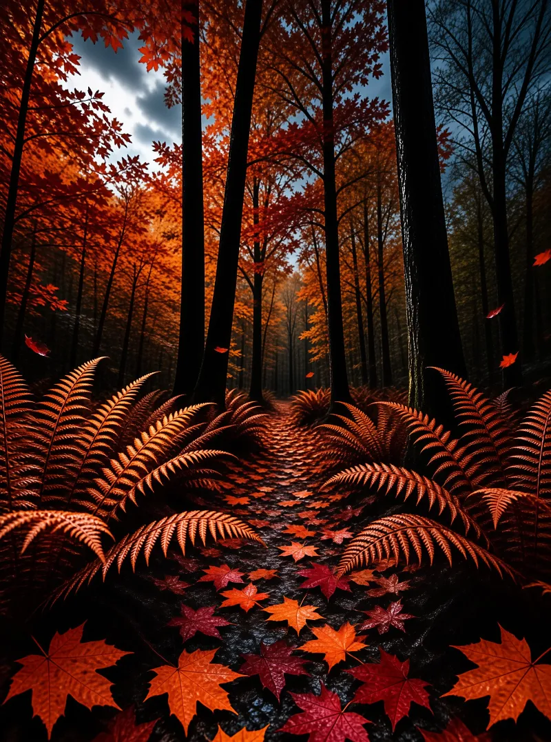 Mystical Autumn Forest