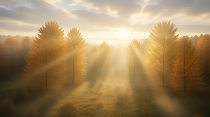 Autumn Forest Sunrise