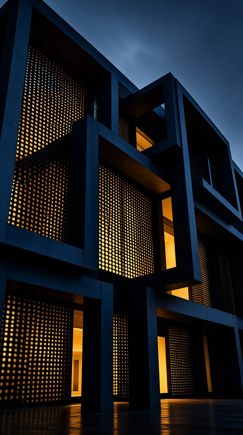 Modern Architecture at Dusk