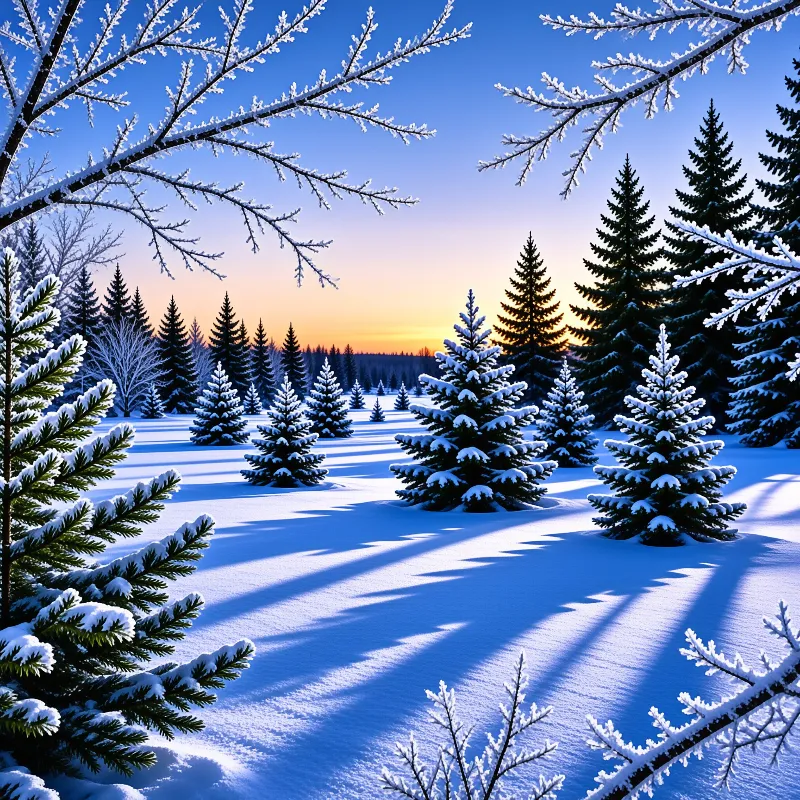 Winter Forest Landscape