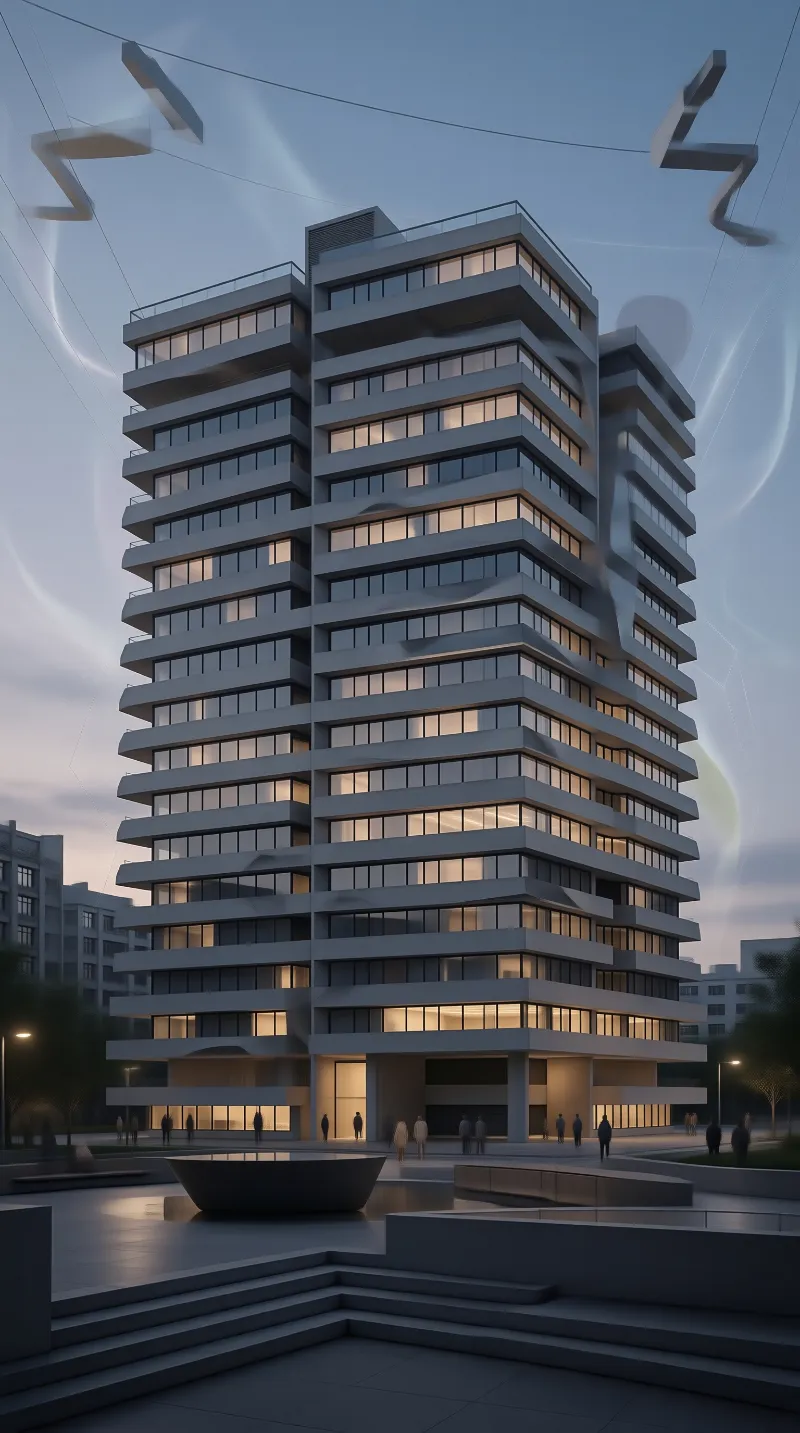 Modern High Rise Building