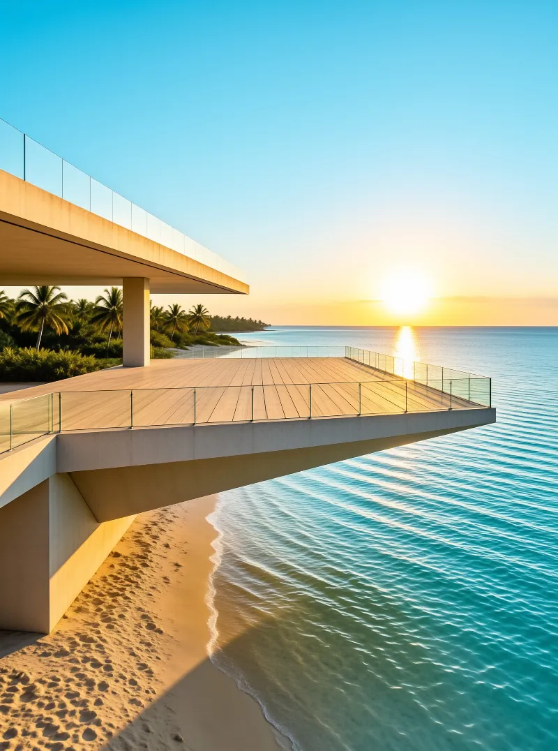 Modern Cantilever Deck