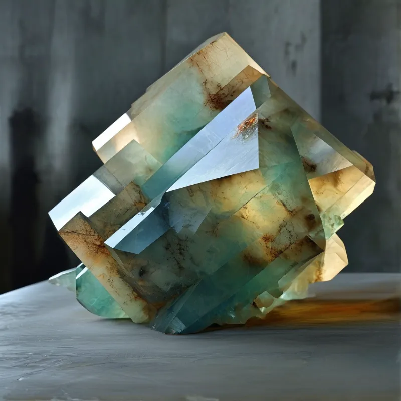 Stepped Fluorite Crystal