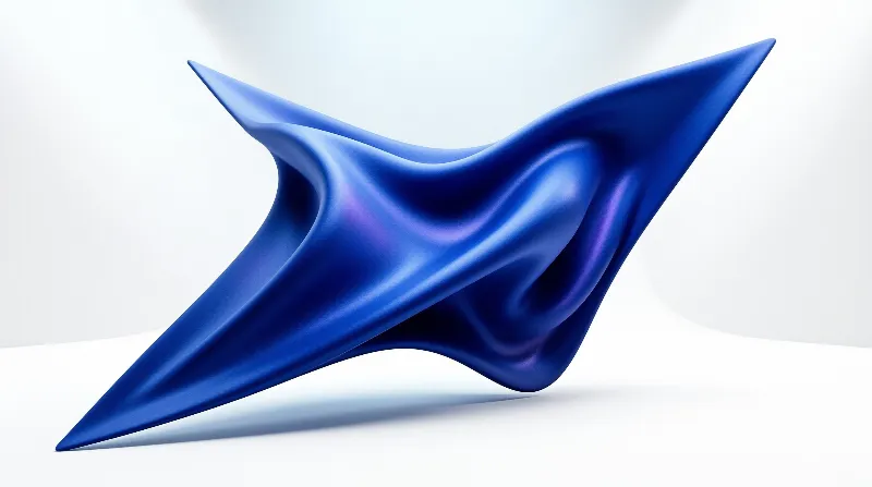 Abstract Blue Sculpture