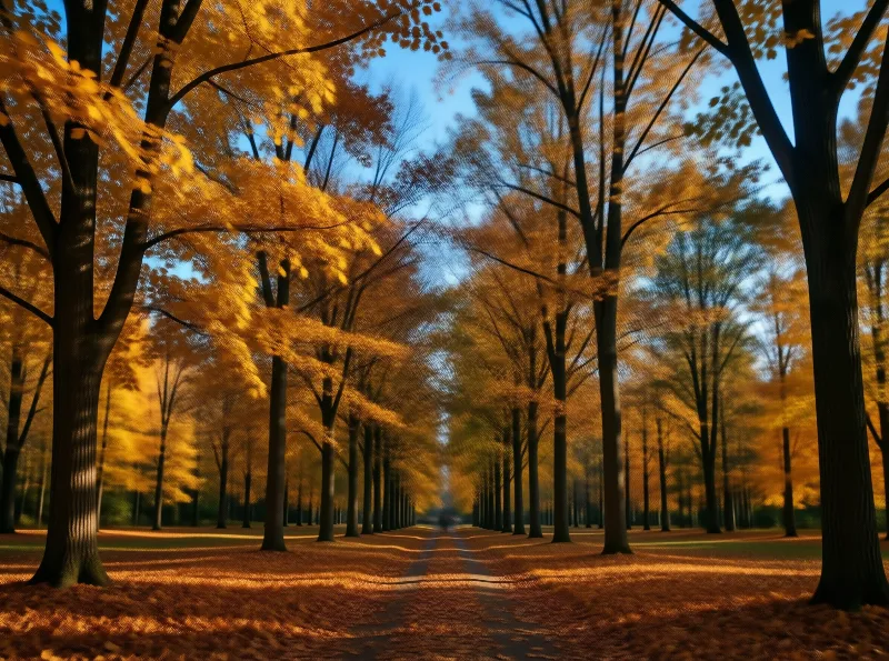 Golden Autumn Path